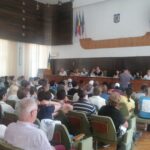 Exclusiv/ Întâlnire a liderilor de sindicat în clădirea Prefecturii Iași