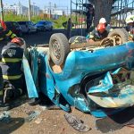 Accident grav pe pasarela Bucium! Un autoturism a plonjat în gol