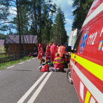 Un motociclist în vârstă de 50 de ani și-a pierdut viața în urma coliziunii violente cu un autoturism