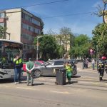 Trei persoane au fost rănite în urma coliziunii dintre un autobuz CTP și un autoturism