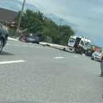 Accident rutier cu victime pe DN 28. Pompierii intervin pentru salvarea a două persoane încarcerate