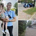 O fetiță din Iași a fost scoasă de polițiștii locali dintr-o mașină încinsă
