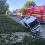 Accident cu două victime în județul Iași! Un autovehicul a intrat într-un cap de pod