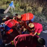 Lovit în plin pe DN 24: Pieton în stare gravă, salvat de un echipaj SAJ aflat în misiune spre Iași